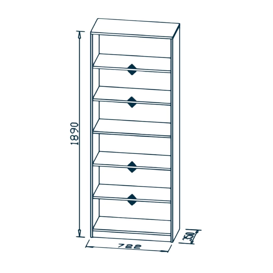 Maja Möbel Bibliothèque Mölln II - Imitation chêne Sonoma – Image 4