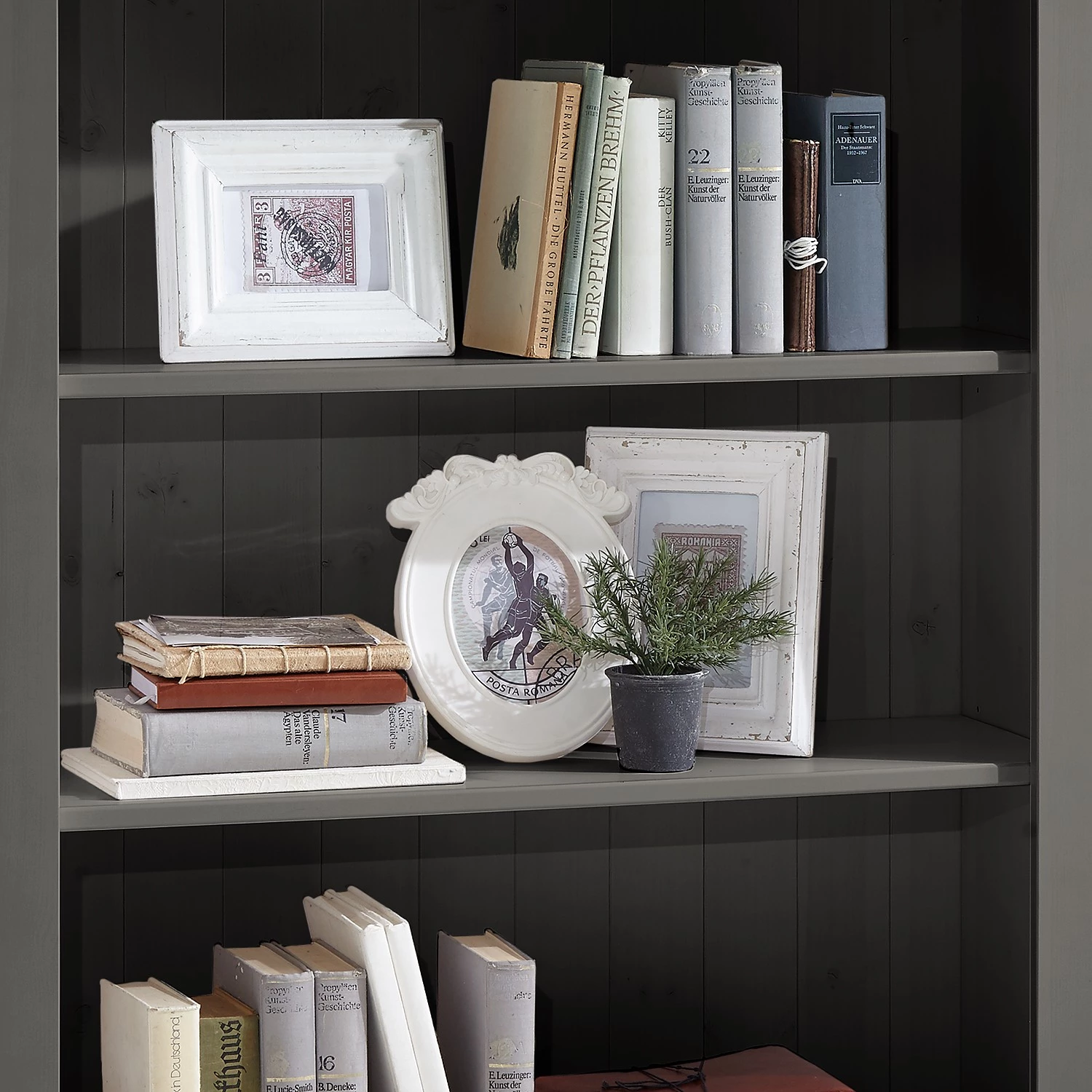 Maison Belfort Bibliothèque Bergen III - Epicéa gris / Epicéa lessivé – Image 3