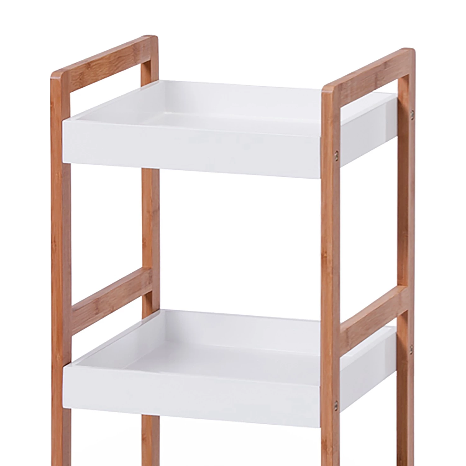 Zeller Etagère Alvin I - Bambou / blanc - Vernis – Image 2