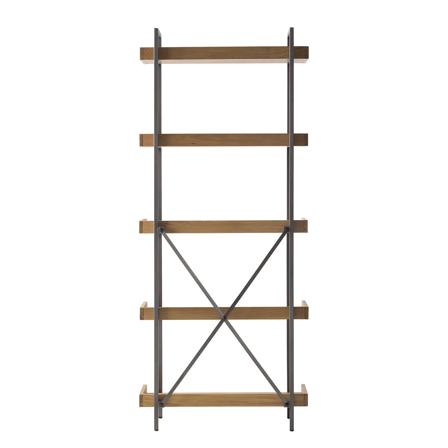 Ars manufacti Bibliothèque Dharai I - Placage en bois véritable / Métal - Chêne / Argenté – Image 6