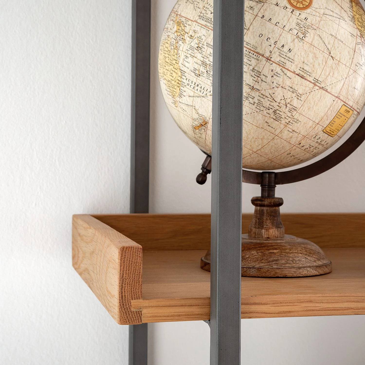 Ars manufacti Bibliothèque Dharai I - Placage en bois véritable / Métal - Chêne / Argenté – Image 8