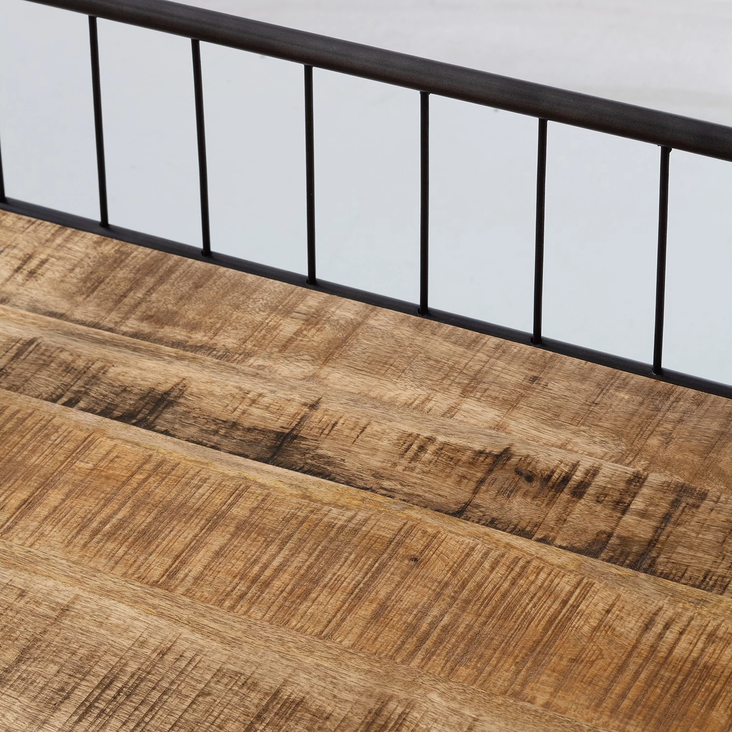 Ars manufacti Étagère Namber II - Manguier massif / Métal - Manguier / Noir – Image 10