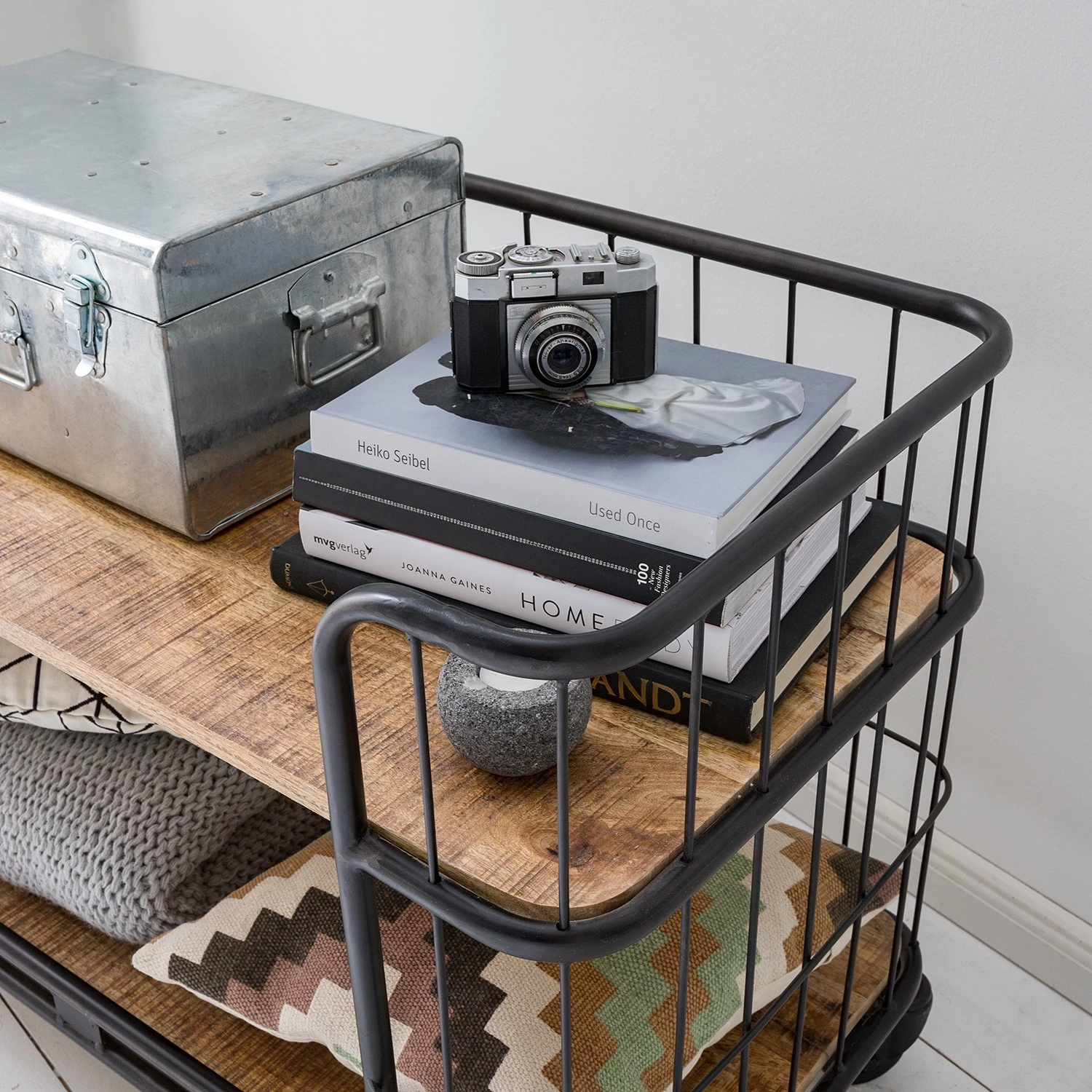 Ars manufacti Étagère Namber II - Manguier massif / Métal - Manguier / Noir – Image 13