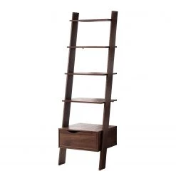 Mørteens Étagère Gjora - Partiellement en hévéa massif - Noyer
