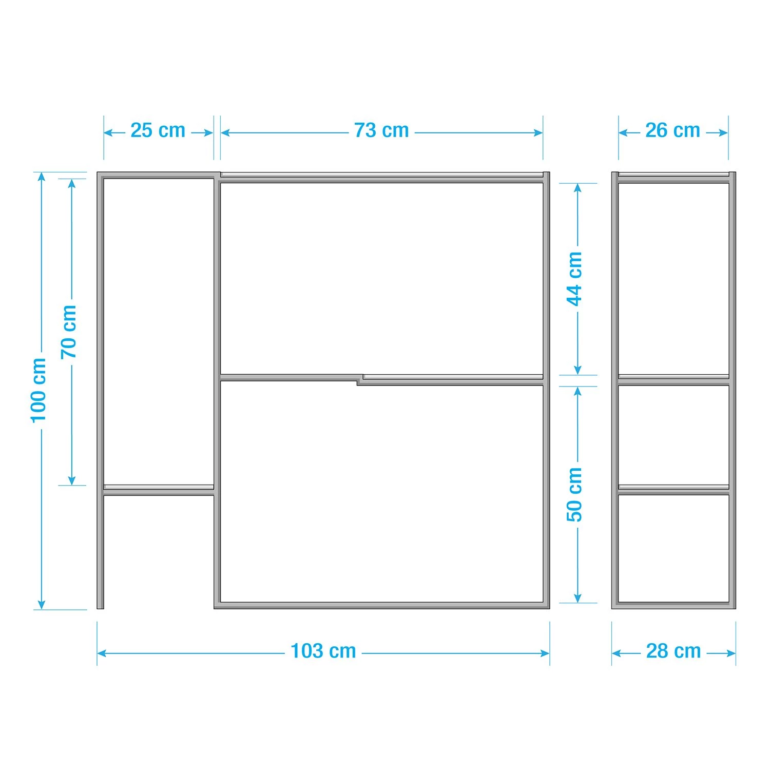 Red Living Étagère Soltas - Acacia massif / Métal - Acacia / Noir – Image 5