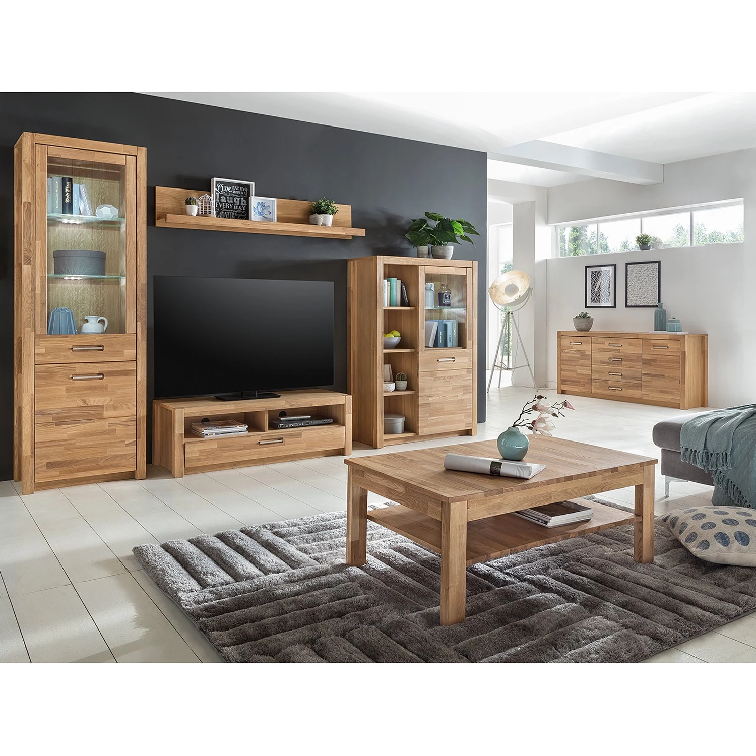 Ars Natura Étagère murale Majona - Chêne sauvage – Image 6