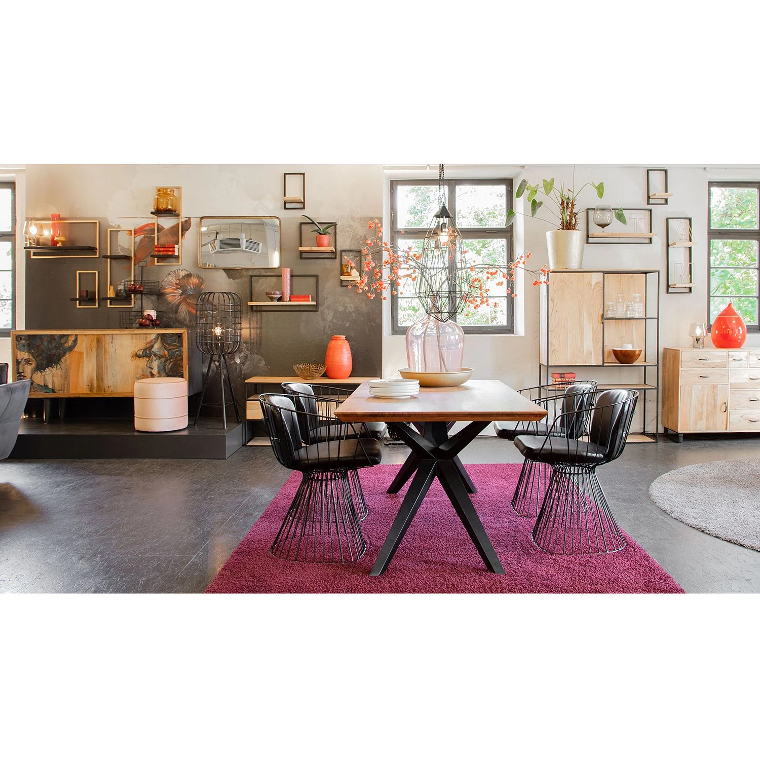 Jack & Alice Étagère Harbin IV - Acacia massif - Acacia noir / Doré - Largeur : 20 cm – Image 4