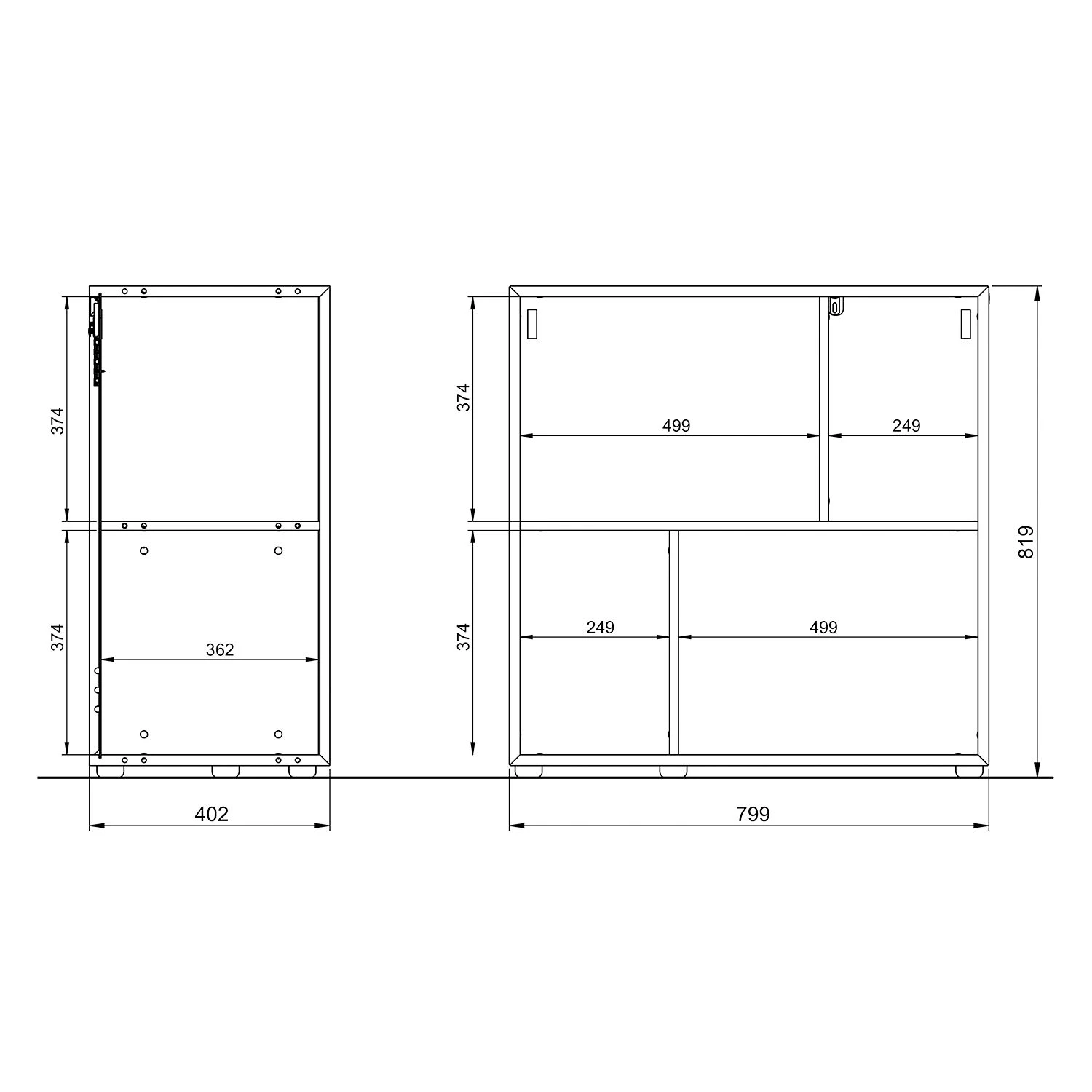 Germania Étagère murale Coruna - imitation chêne Grandson – Image 5
