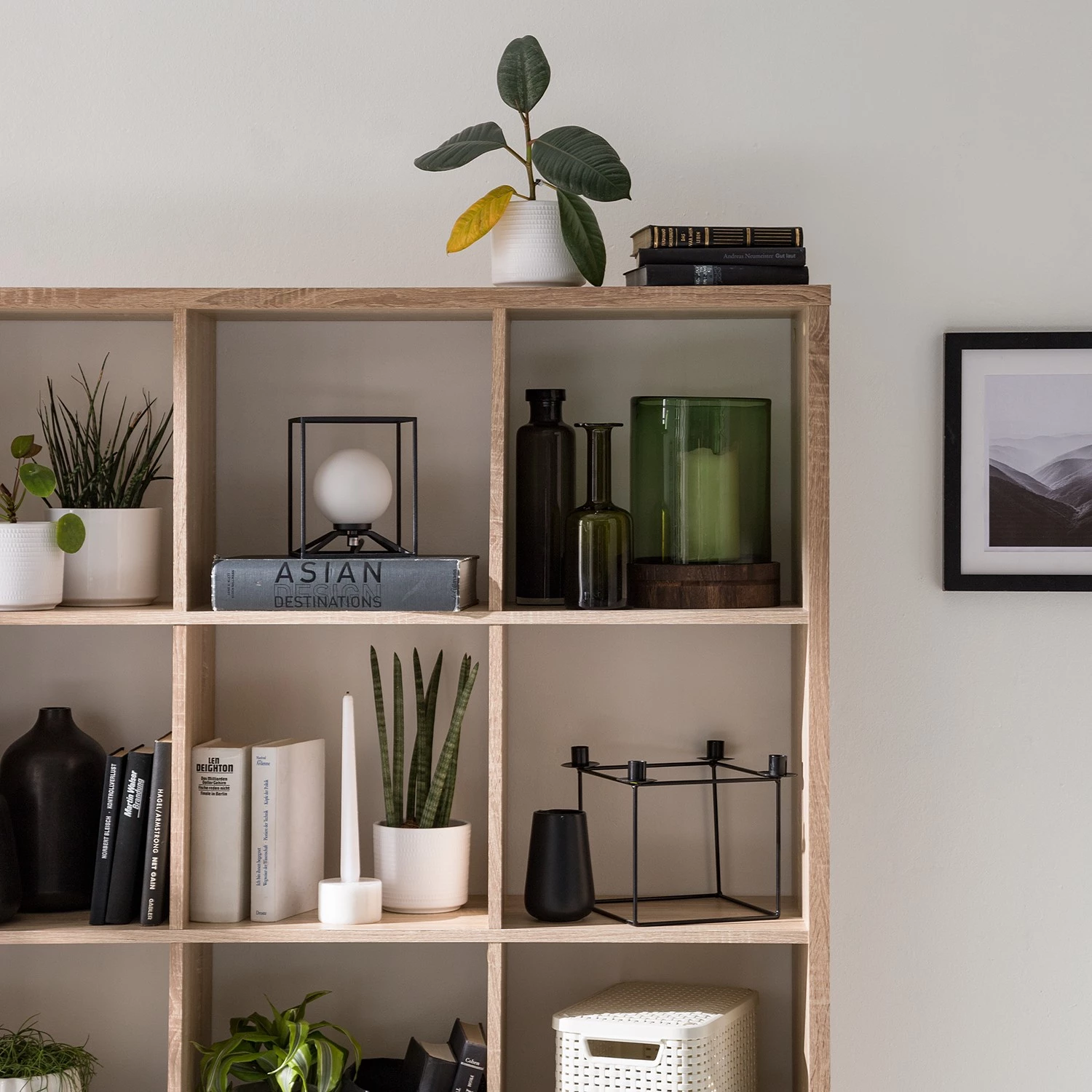 KiYDOO Étagère Shelfy II - Imitation chêne de Sonoma - Largeur : 158 cm – Image 7