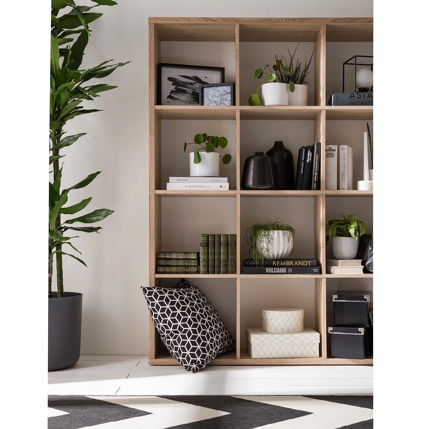 KiYDOO Étagère Shelfy II - Imitation chêne de Sonoma - Largeur : 158 cm – Image 8