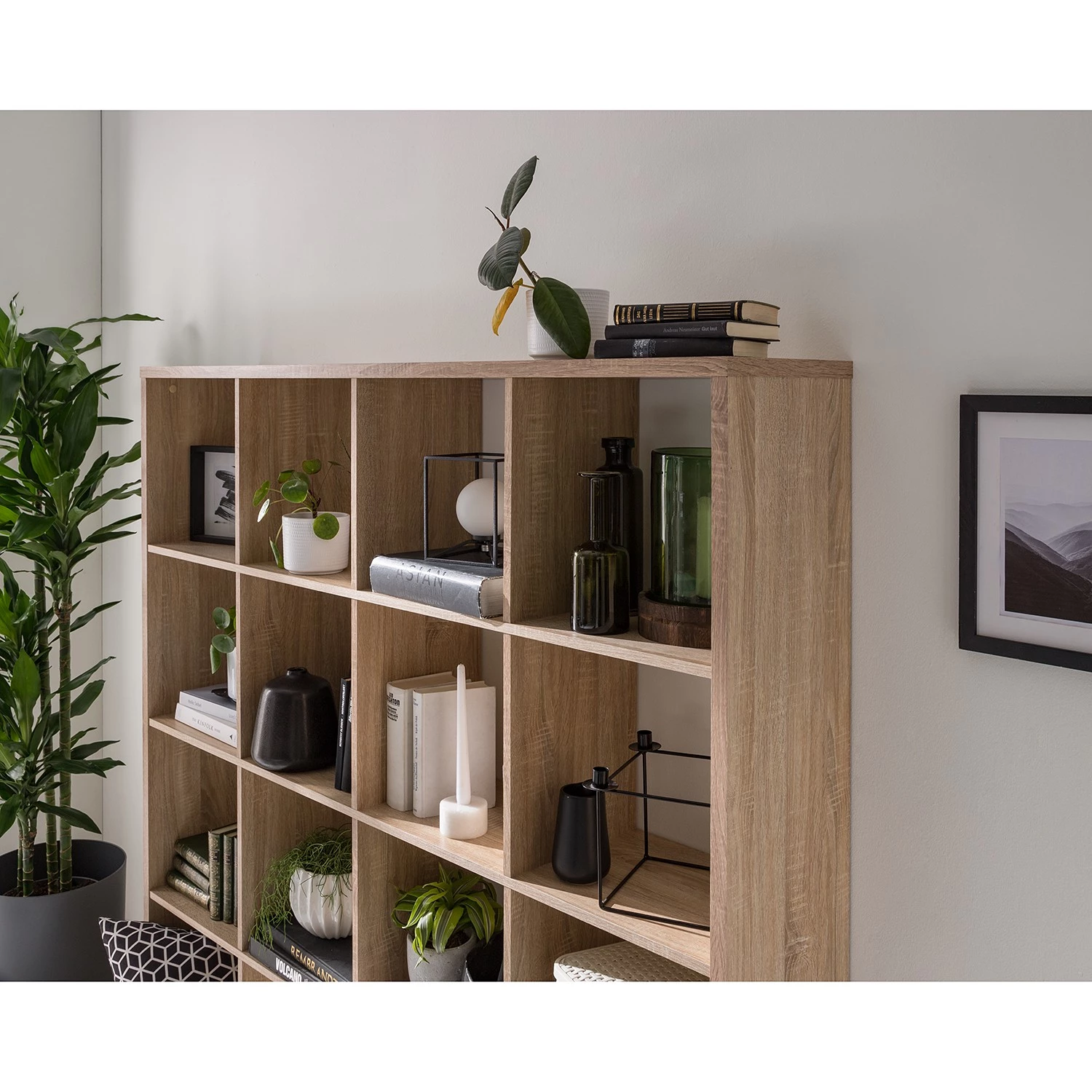 KiYDOO Étagère Shelfy II - Imitation chêne de Sonoma - Largeur : 158 cm – Image 9