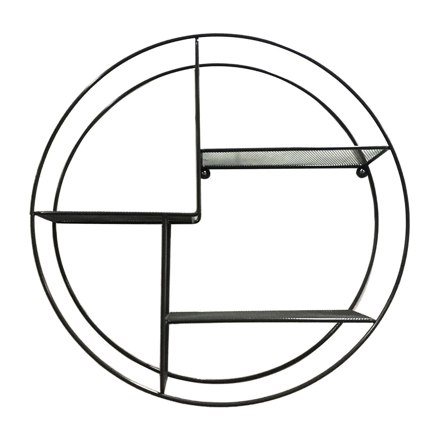 Red Living Étagère murale Petrela - Métal - Noir – Image 3