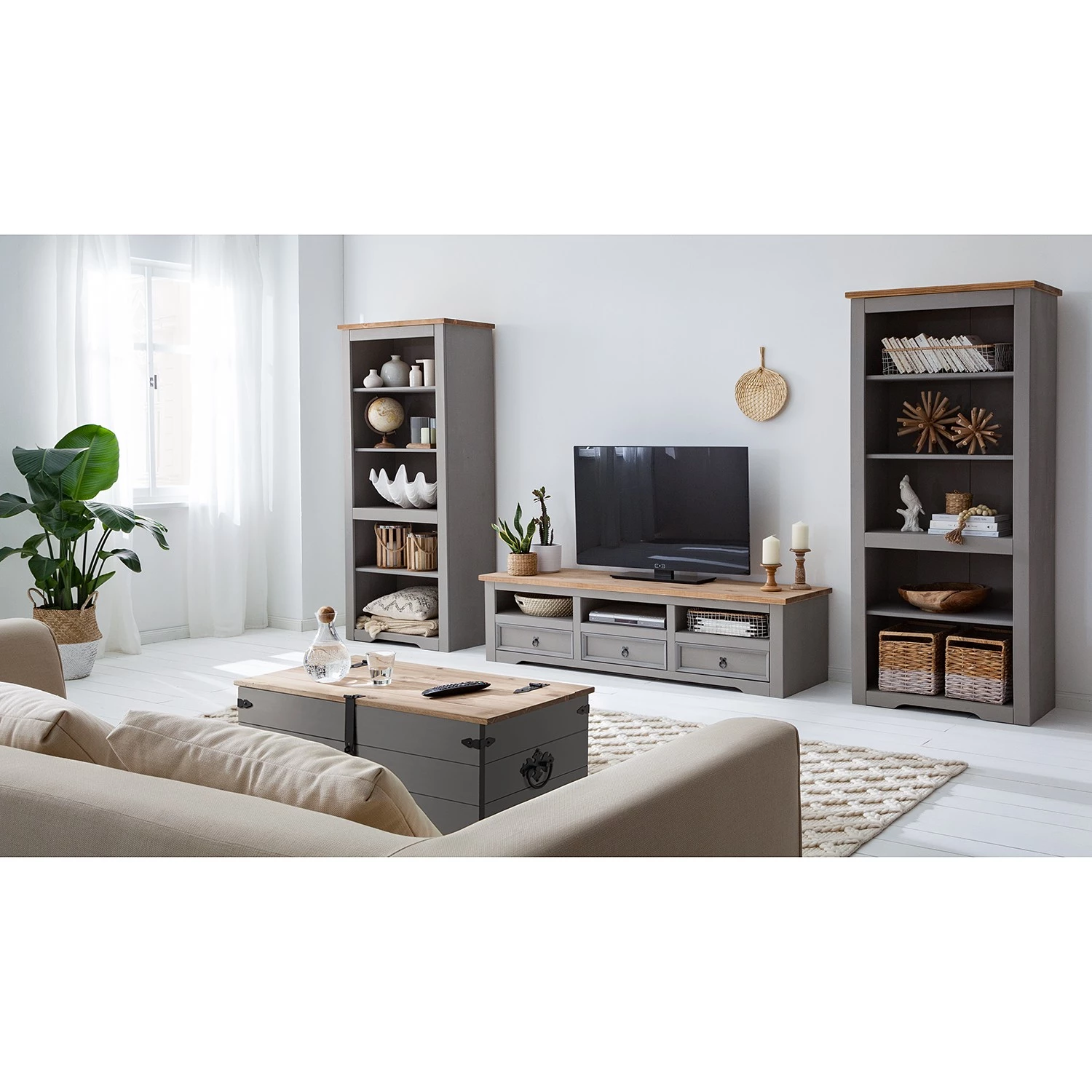 Maison Belfort Étagère Finca Rustica - Pin massif - Pin gris – Image 12