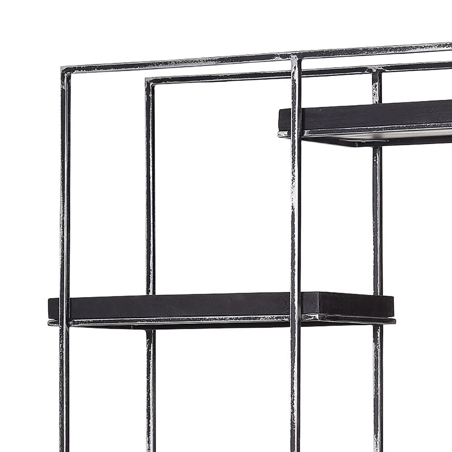 Red Living Étagère Pondo - Acacia massif / Métal - Acacia noir / Noir – Image 3