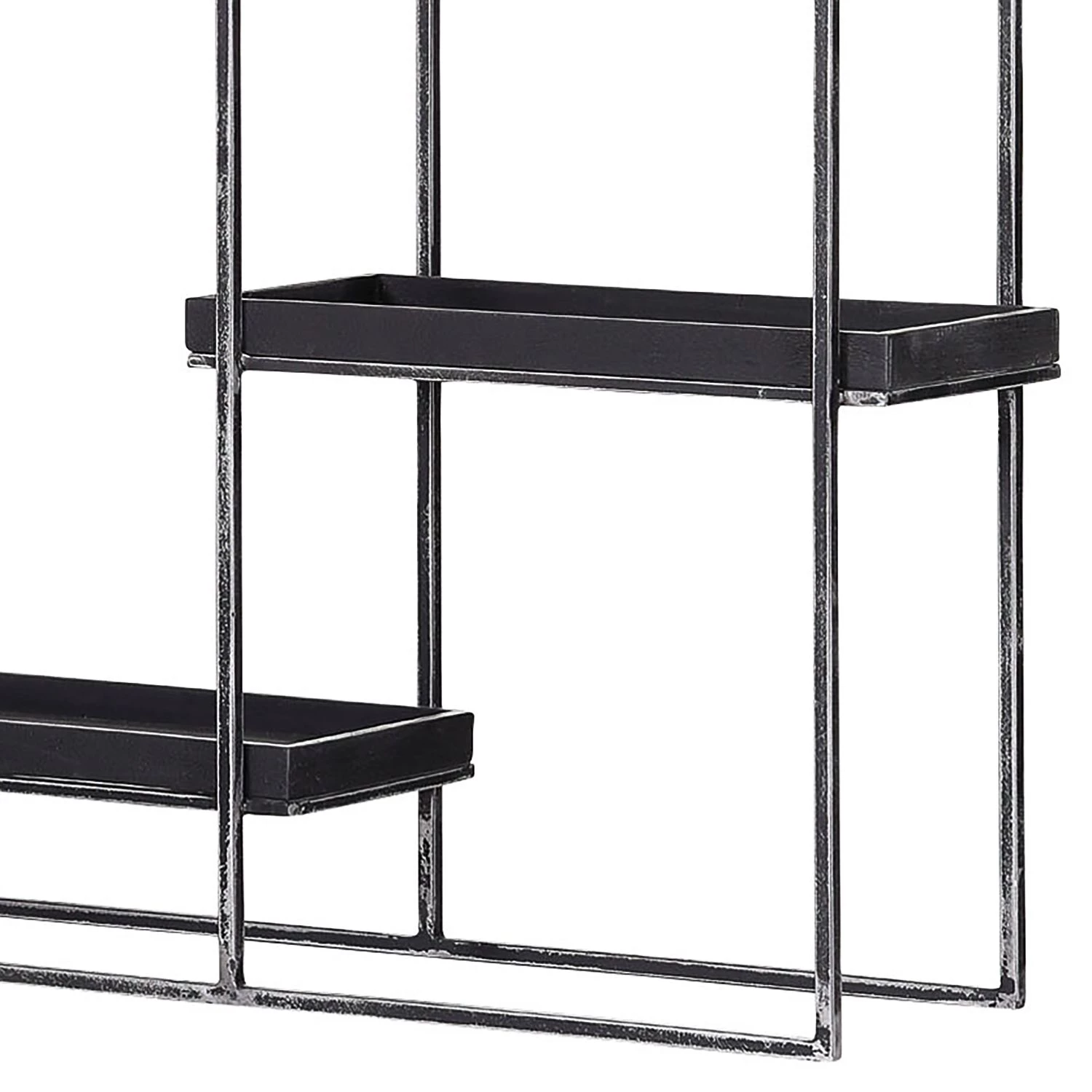 Red Living Étagère Pondo - Acacia massif / Métal - Acacia noir / Noir – Image 4