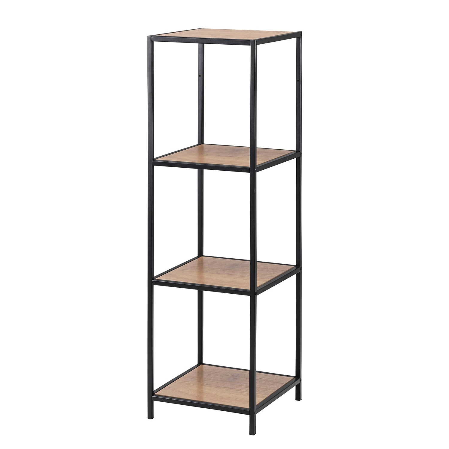 Red Living Étagère Coogee IX - Imitation chêne sauvage / Noir - Hauteur : 120 cm