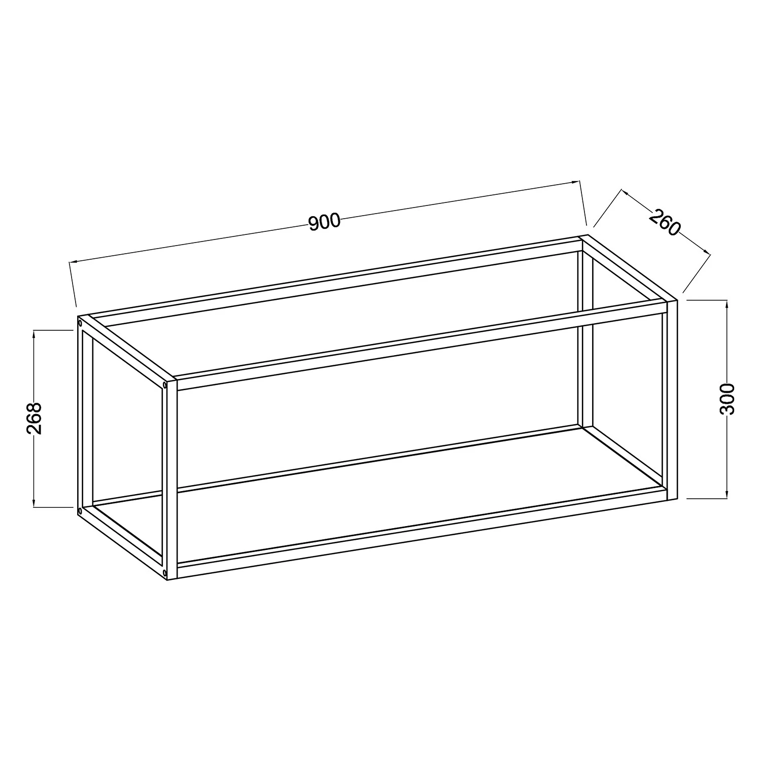 Fredriks Étagère murale Meon - Imitation chêne – Image 12