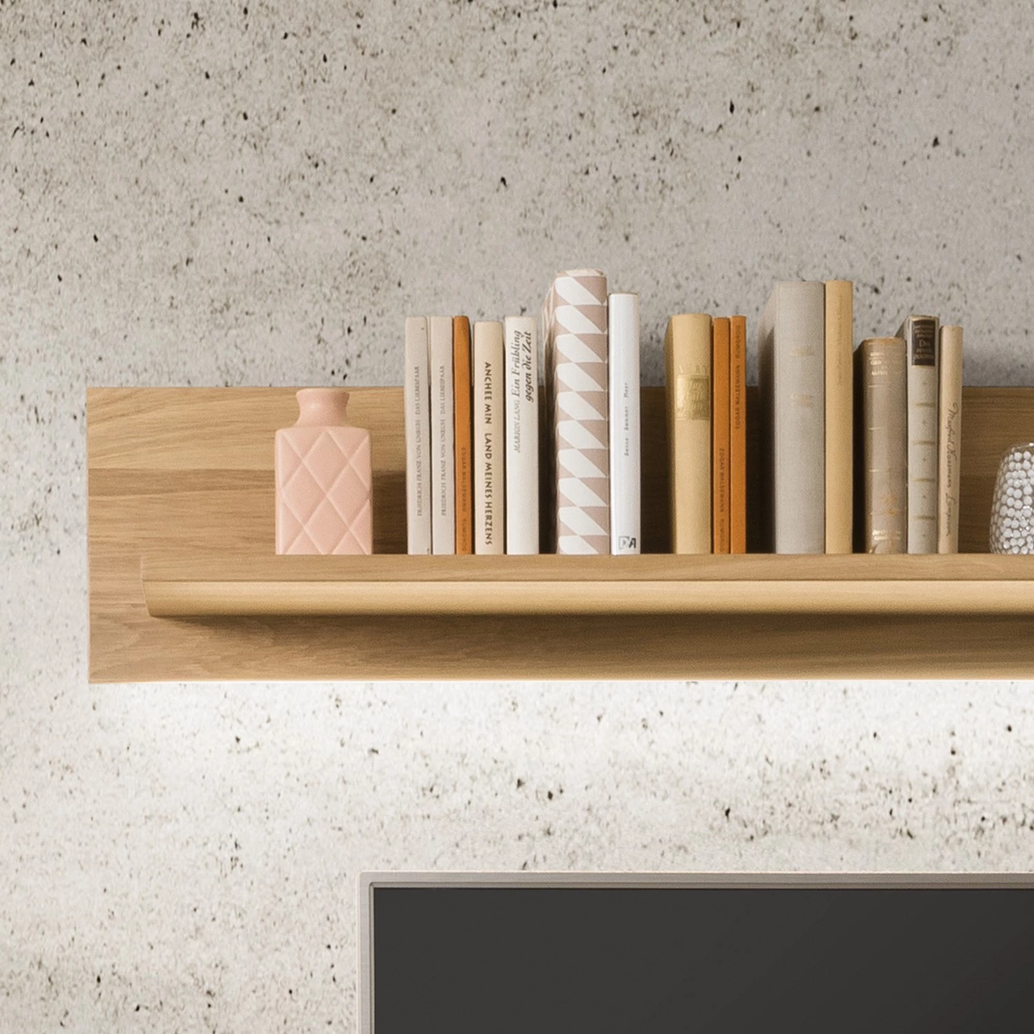 Naturoo Tablette murale Doora - Placage en chêne véritable - Chêne à nœuds Bianco – Image 6