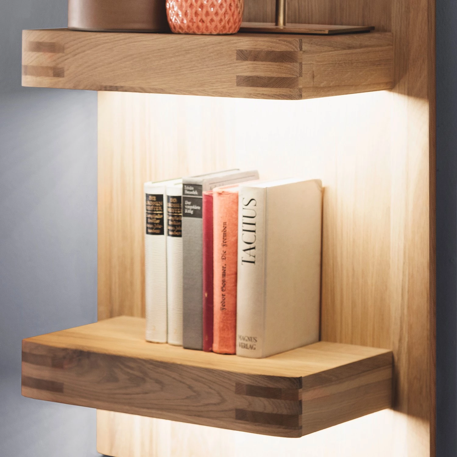 Loftscape Étagère murale Salvo - Placage en chêne véritable - Planches de chêne Bianco – Image 6