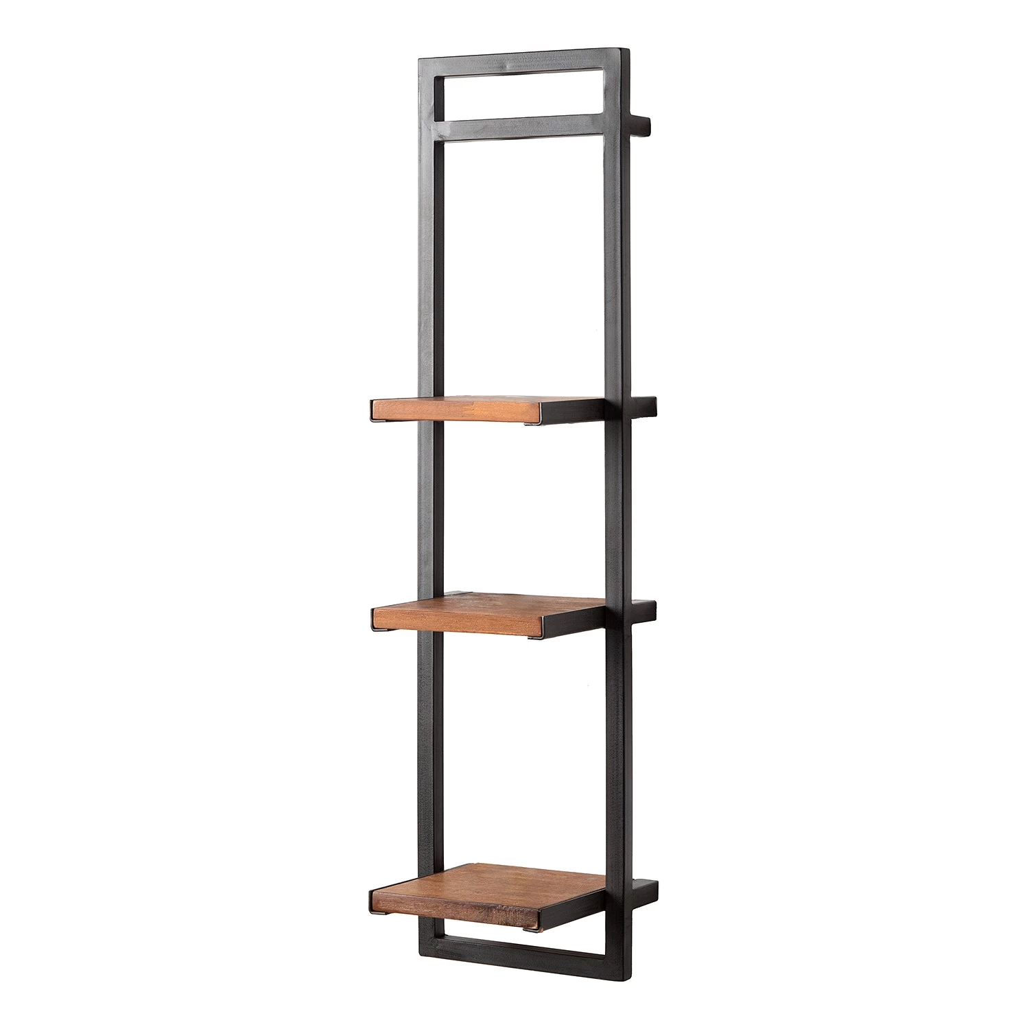 Ars manufacti Étagères murales Manchester III (5 él.) - Acacia massif / Métal - Acacia / Anthracite – Image 5