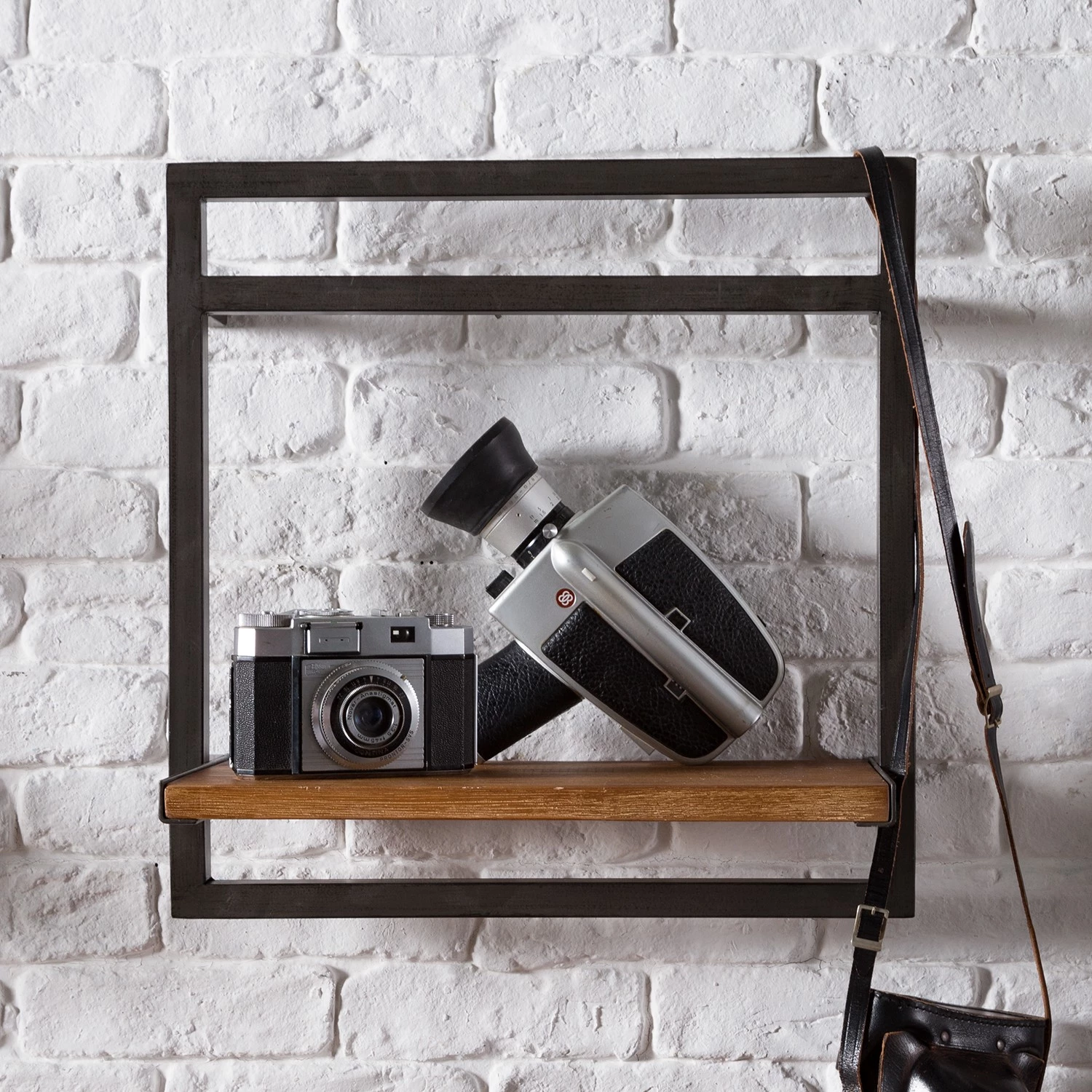 Ars manufacti Étagères murales Manchester III (5 él.) - Acacia massif / Métal - Acacia / Anthracite – Image 7