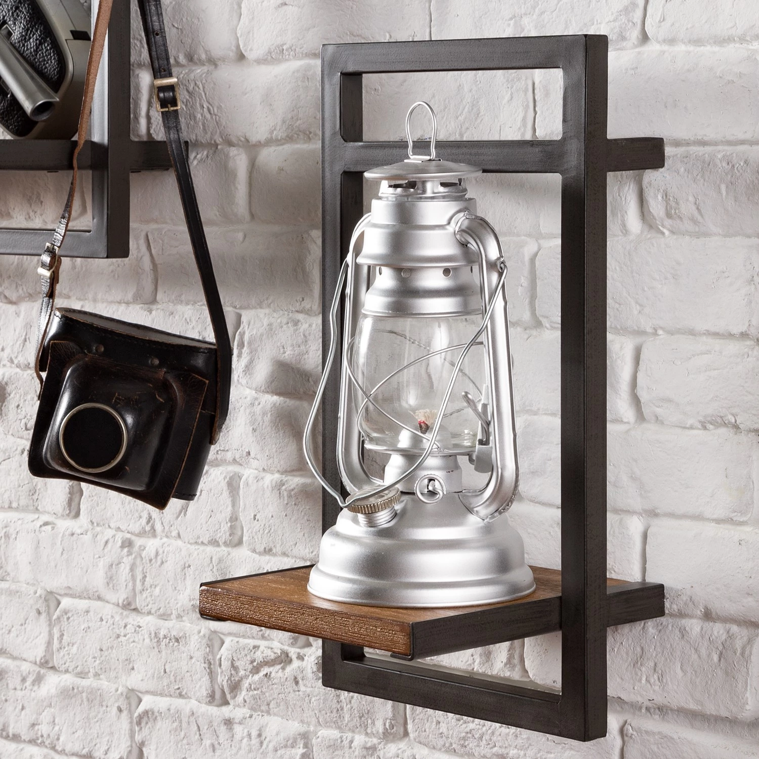 Ars manufacti Étagères murales Manchester IV (6 élém.) - Acacia massif / Métal - Acacia / Anthracite – Image 11