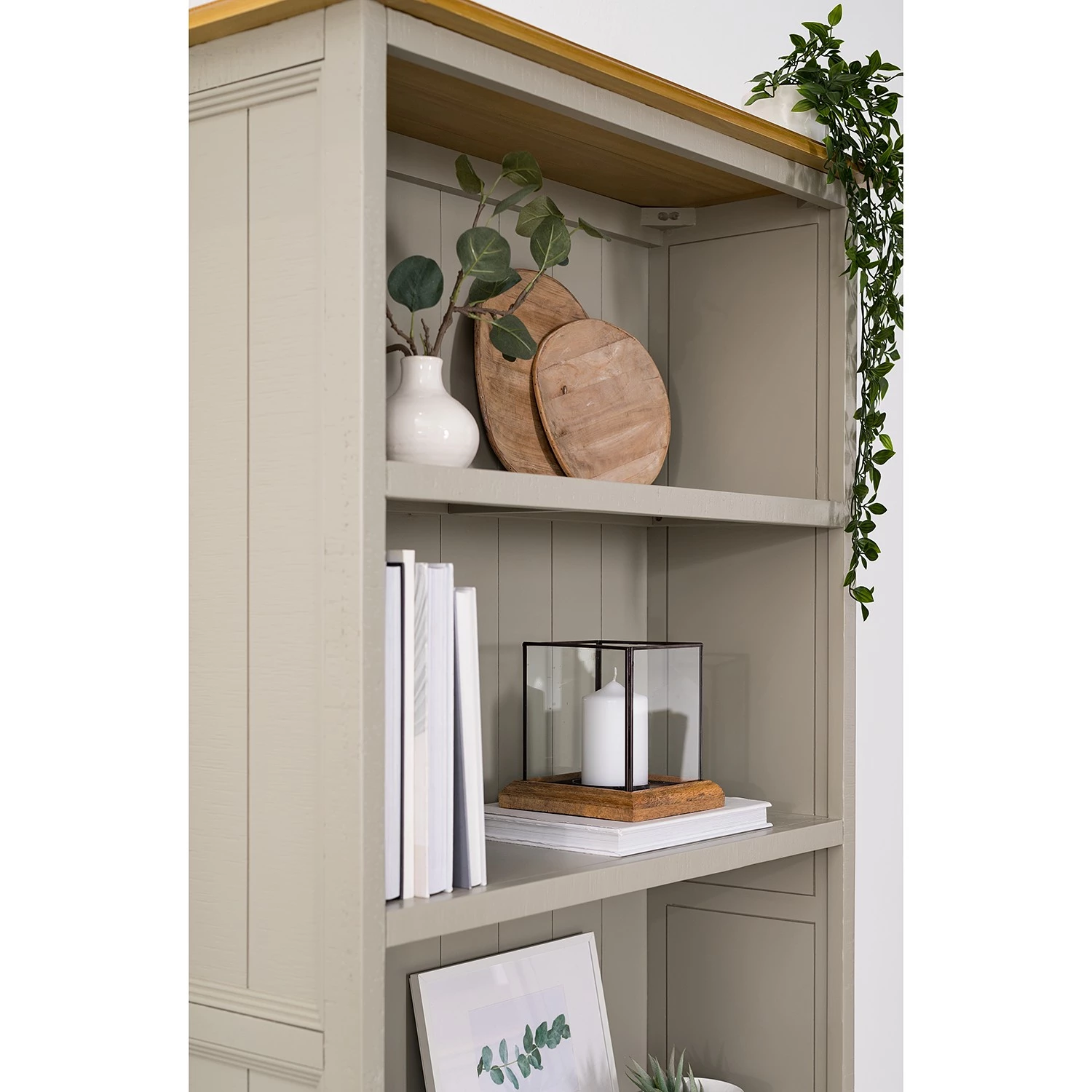 Maison Belfort Étagère Lavalle - Partiellement en pin massif - Pin / Gris clair – Image 7