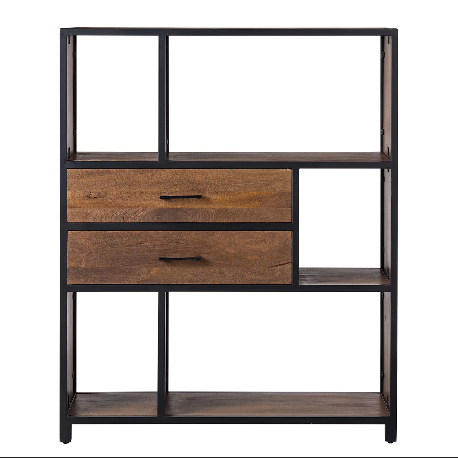 Ars manufacti Étagère Moboki - Manguier massif / Métal - Manguier foncé / Noir – Image 8