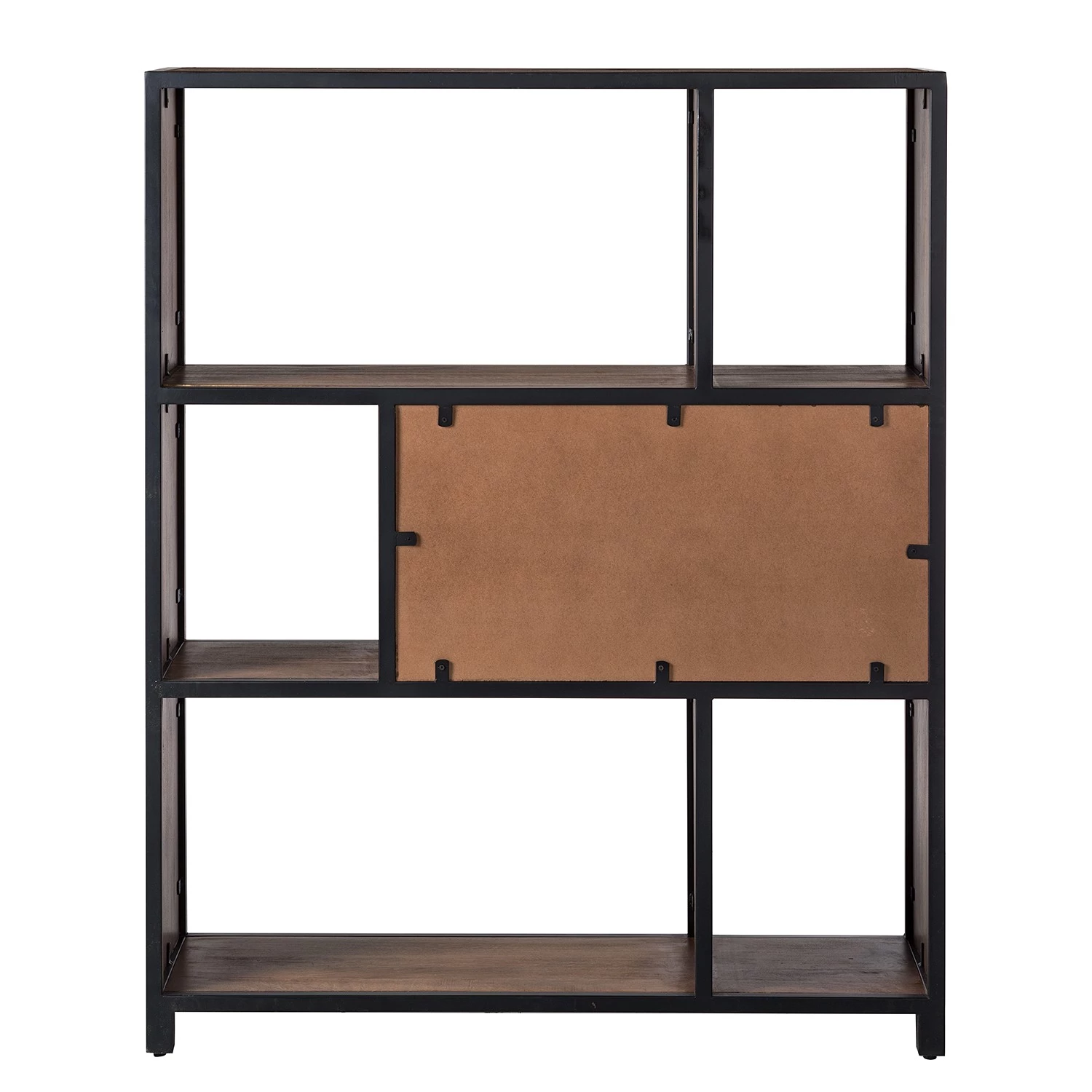 Ars manufacti Étagère Moboki - Manguier massif / Métal - Manguier foncé / Noir – Image 7