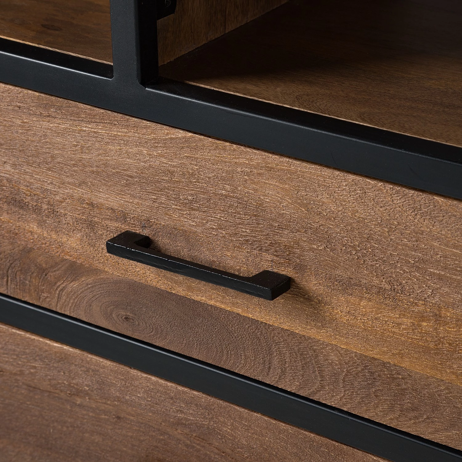 Ars manufacti Étagère Moboki - Manguier massif / Métal - Manguier foncé / Noir – Image 16