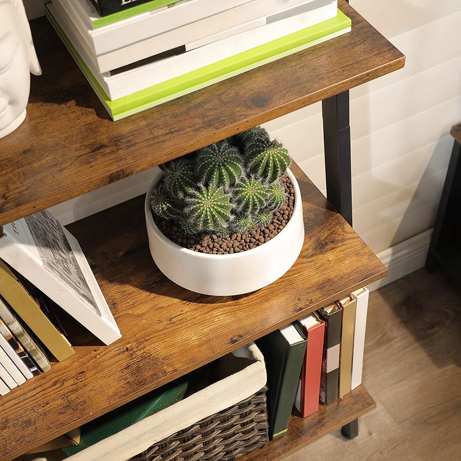 Red Living Étagère échelle Crosshill I - Marron / Noir – Image 3