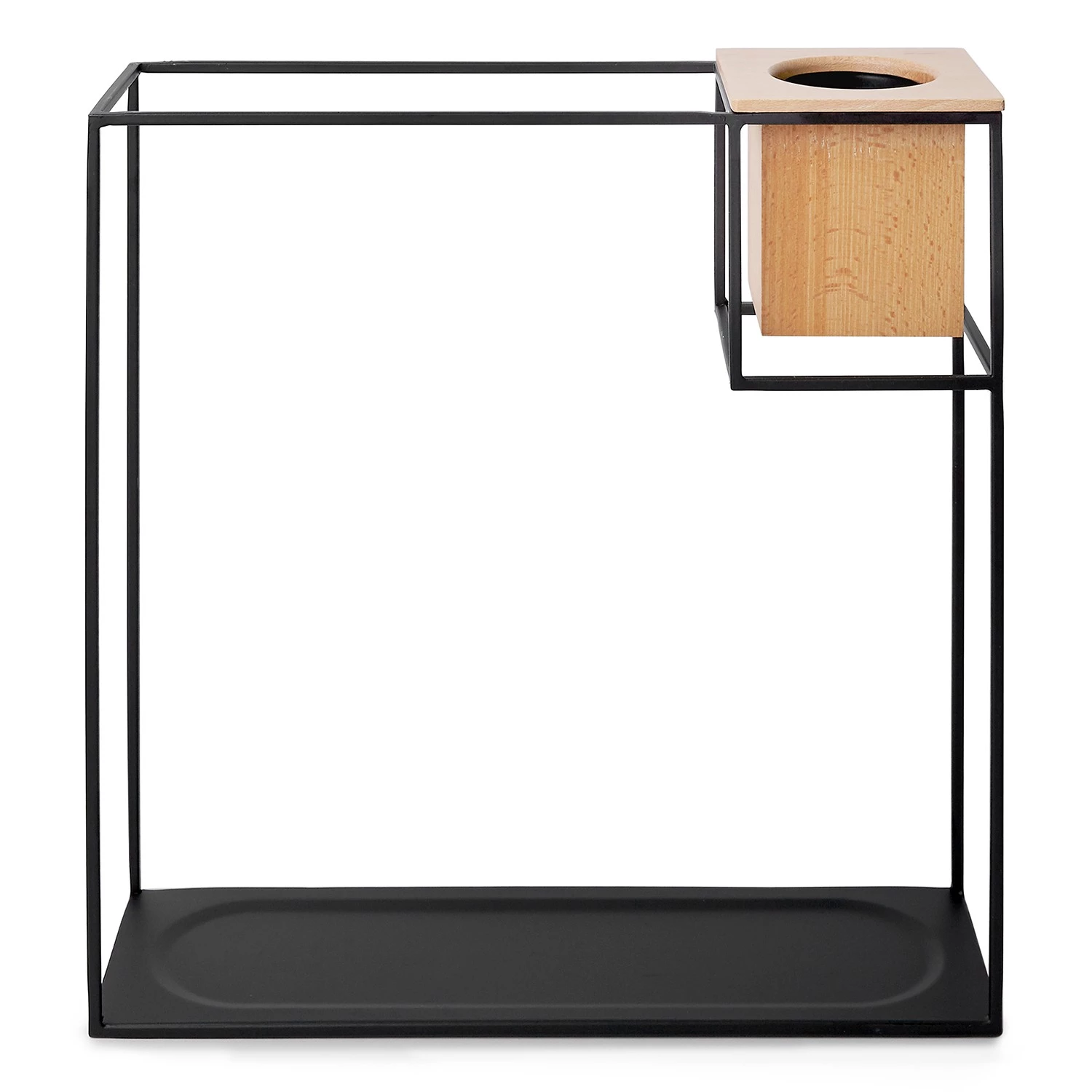 Umbra Étagère murale Cubist I - Métal / Hêtre massif - Noir / Hêtre – Image 6