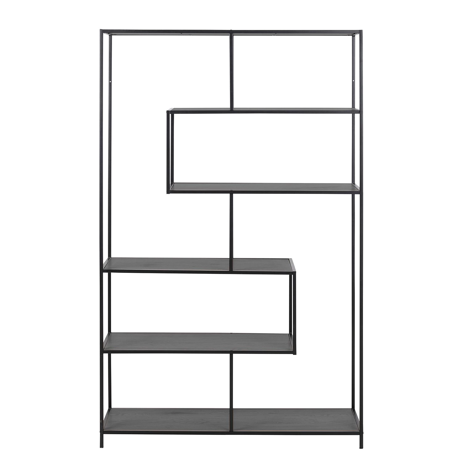 Red Living Étagère Coogee X - Imitation chêne marron-noir – Image 5
