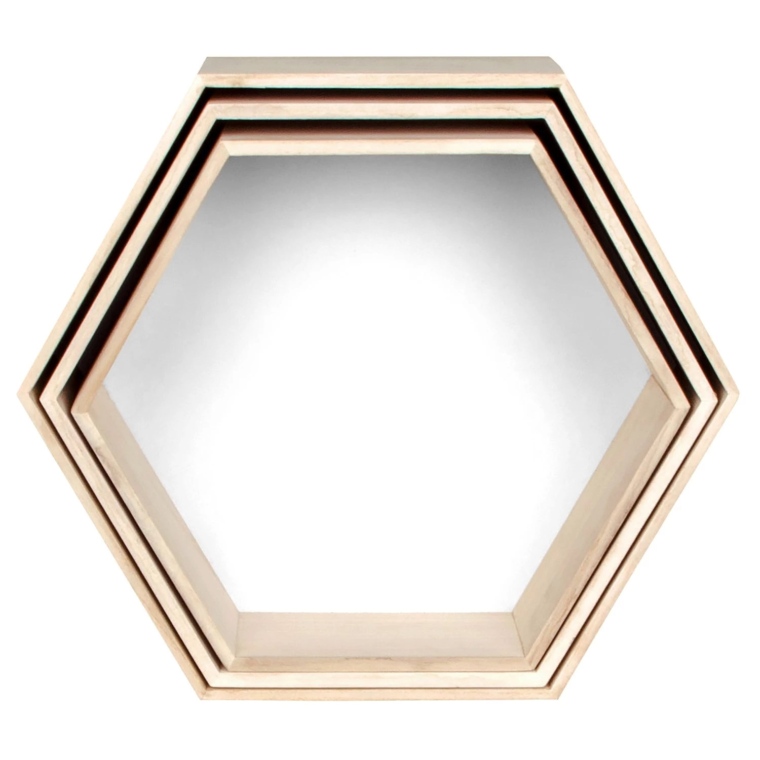 Naturoo Étagères murale Cusset I (Lot de 3) - Paulownia massif - Paulownia / Blanc – Image 3