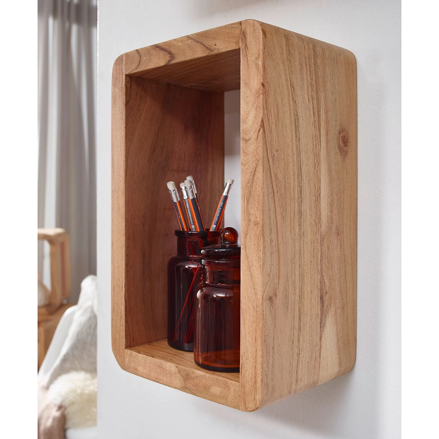 Naturoo Étagères murales Maulaix (lot de 3) - Acacia massif – Image 3