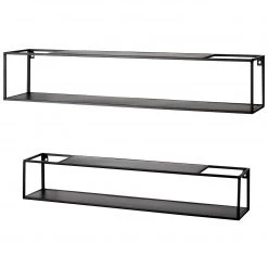 Loftscape Étagères murales Lancieux II - Métal - Noir