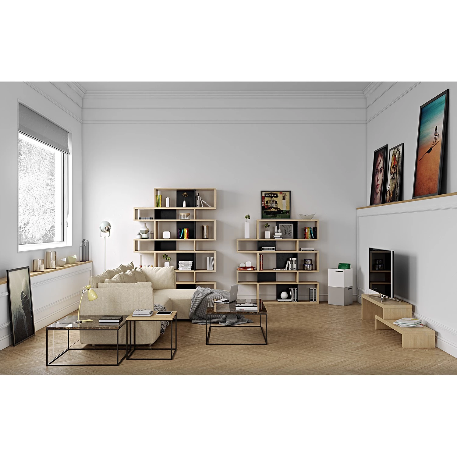 Temahome Étagère London III - Chêne / Noir – Image 3