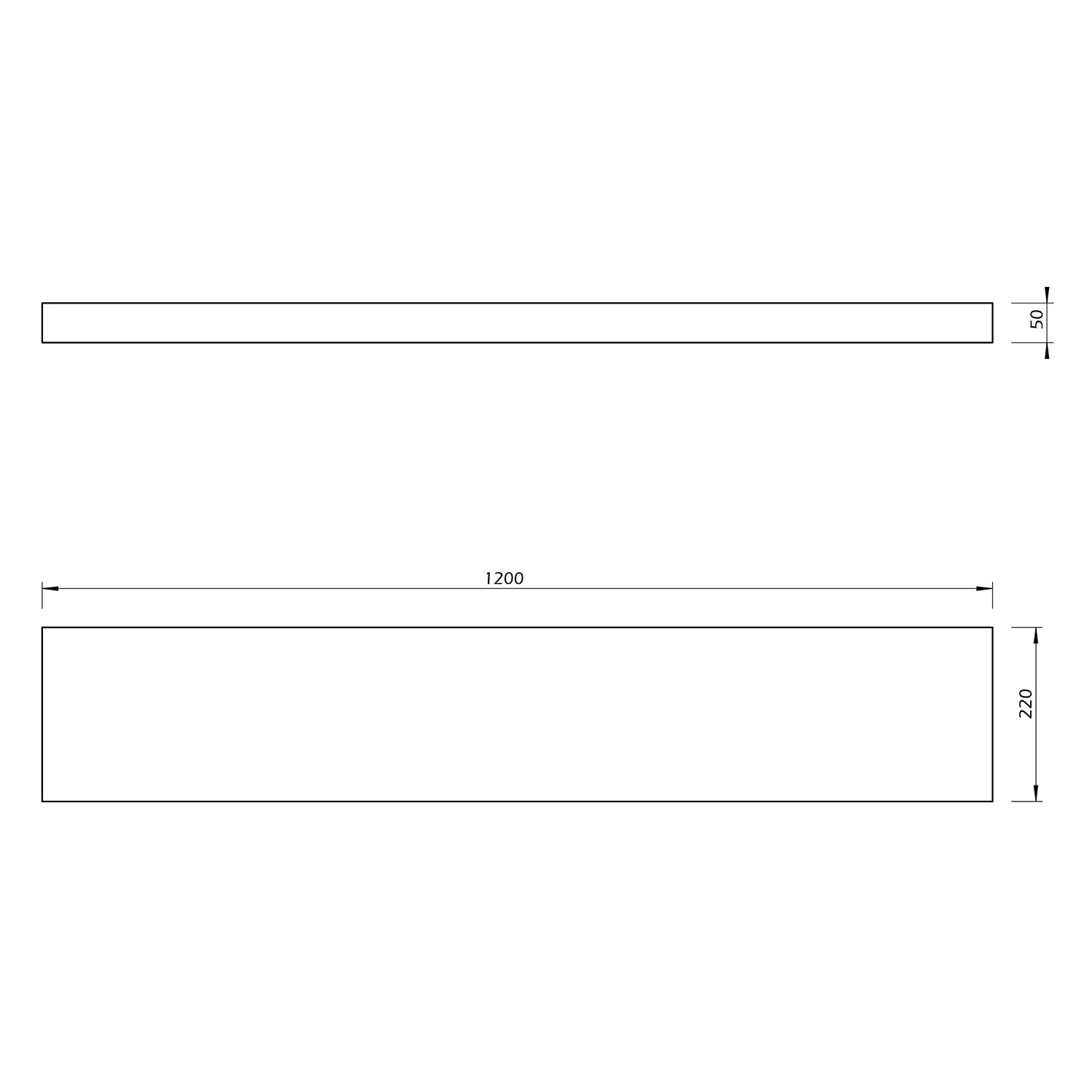 Temahome Tablette murale Balda - Blanc - Largeur : 120 cm – Image 8