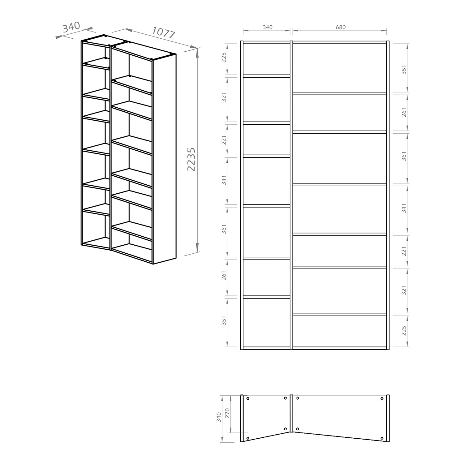 Temahome Étagère Maze V - Gris sable – Image 8
