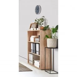 Furnitive Étagère Avin I - Imitation chêne de Sonoma - Largeur : 85 cm