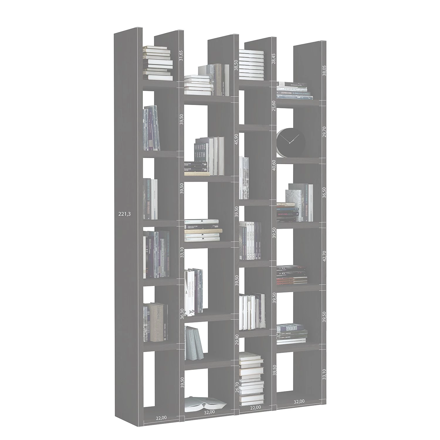 Loftscape Étagère Emporior IX - Imitation chêne de Sonoma – Image 2