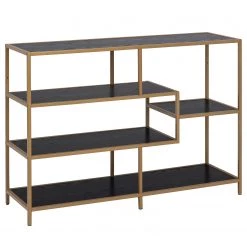 Red Living Étagère Coogee II - Noir / Doré