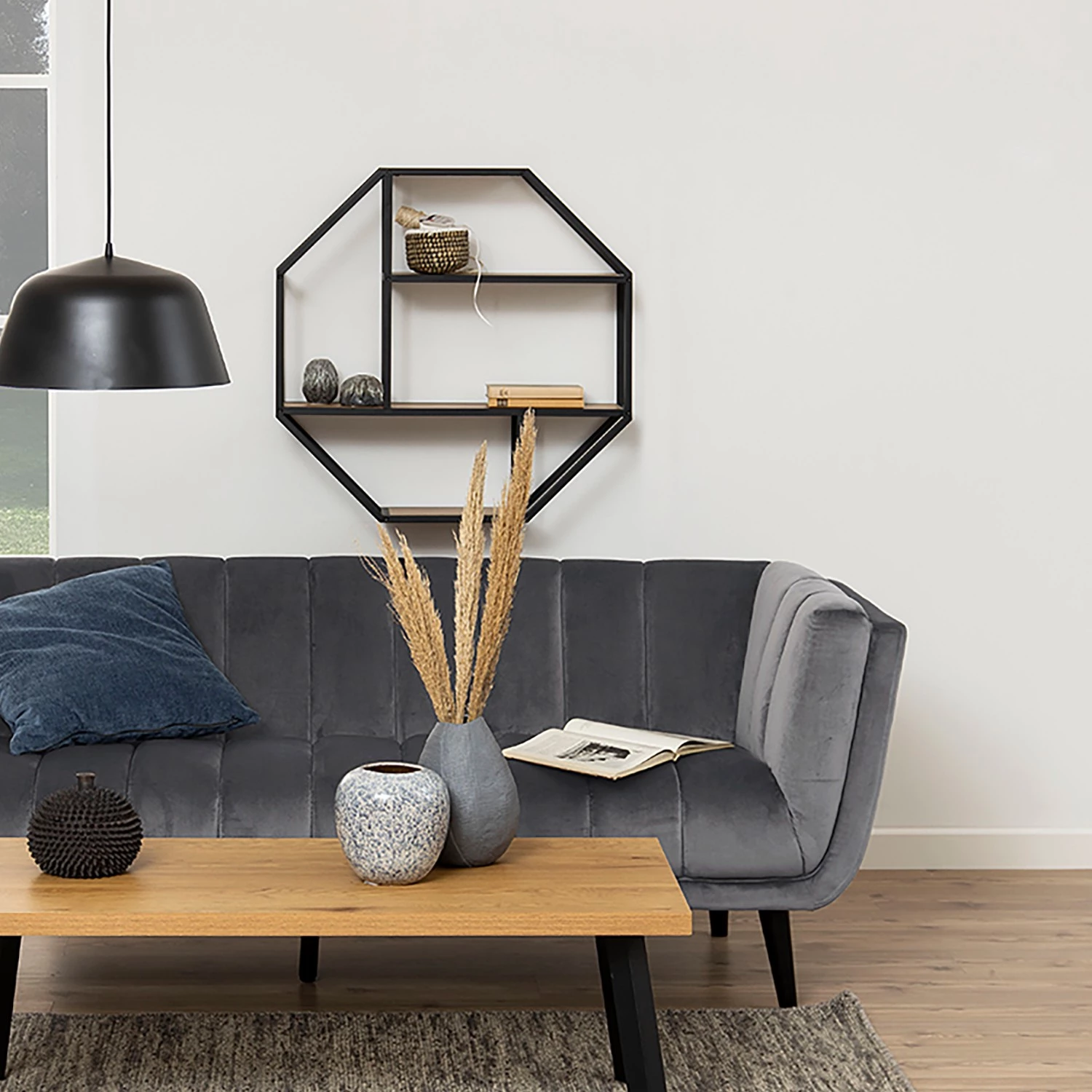 Red Living Étagère murale Coogee II - Imitation chêne sauvage – Image 3