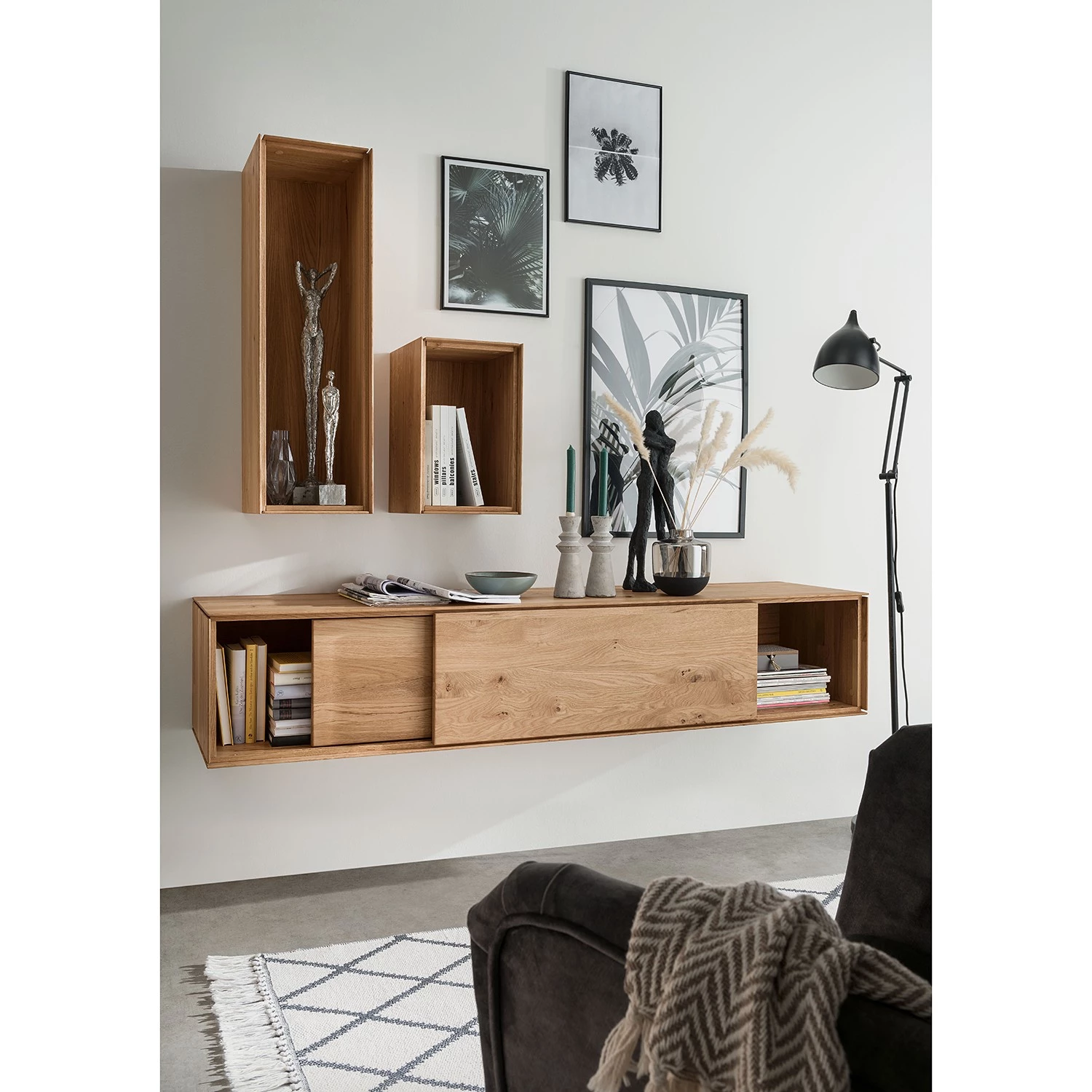 Naturoo Étagère murale Kolanoor II - Chêne sauvage massif – Image 4