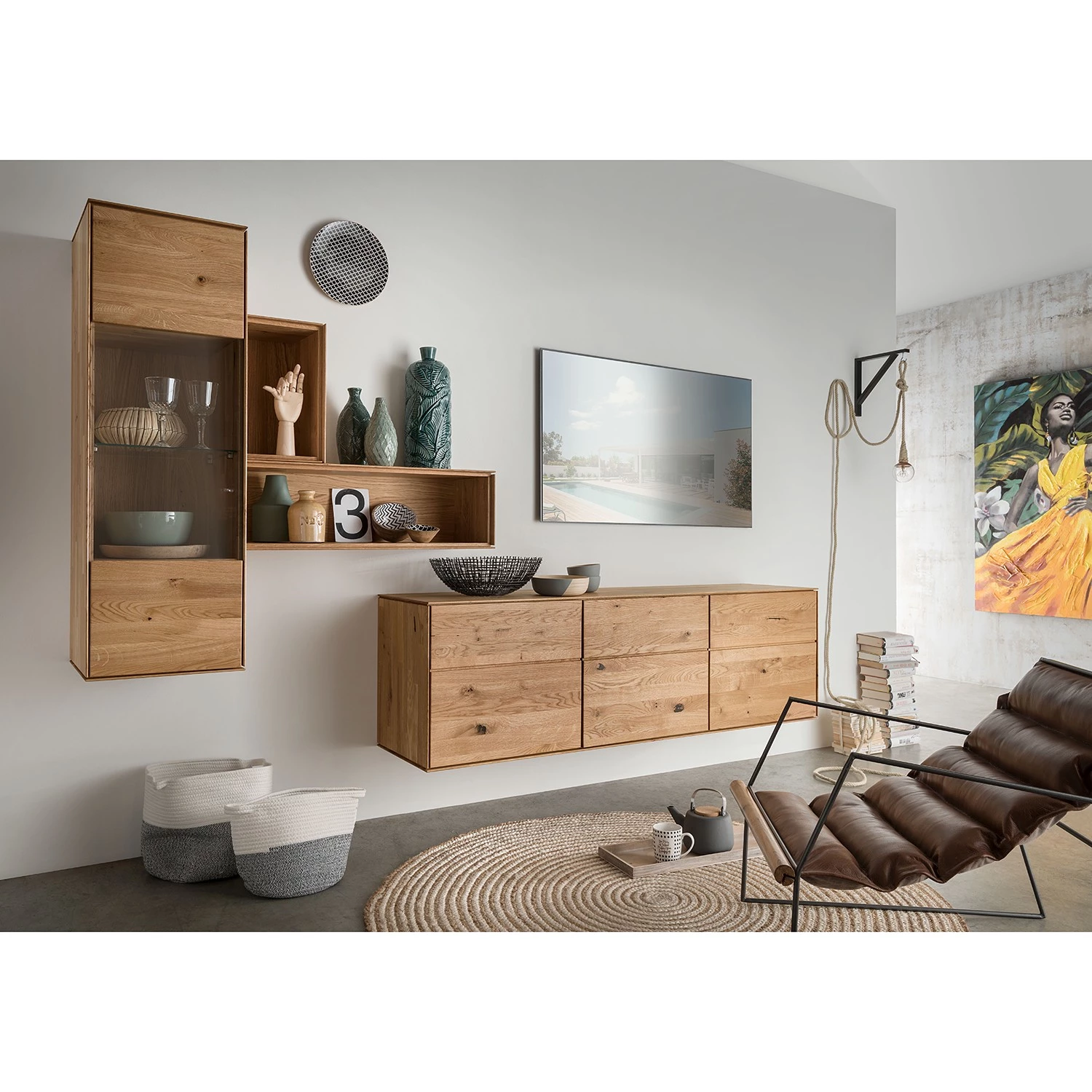 Naturoo Étagère murale Kolanoor II - Chêne sauvage massif – Image 5