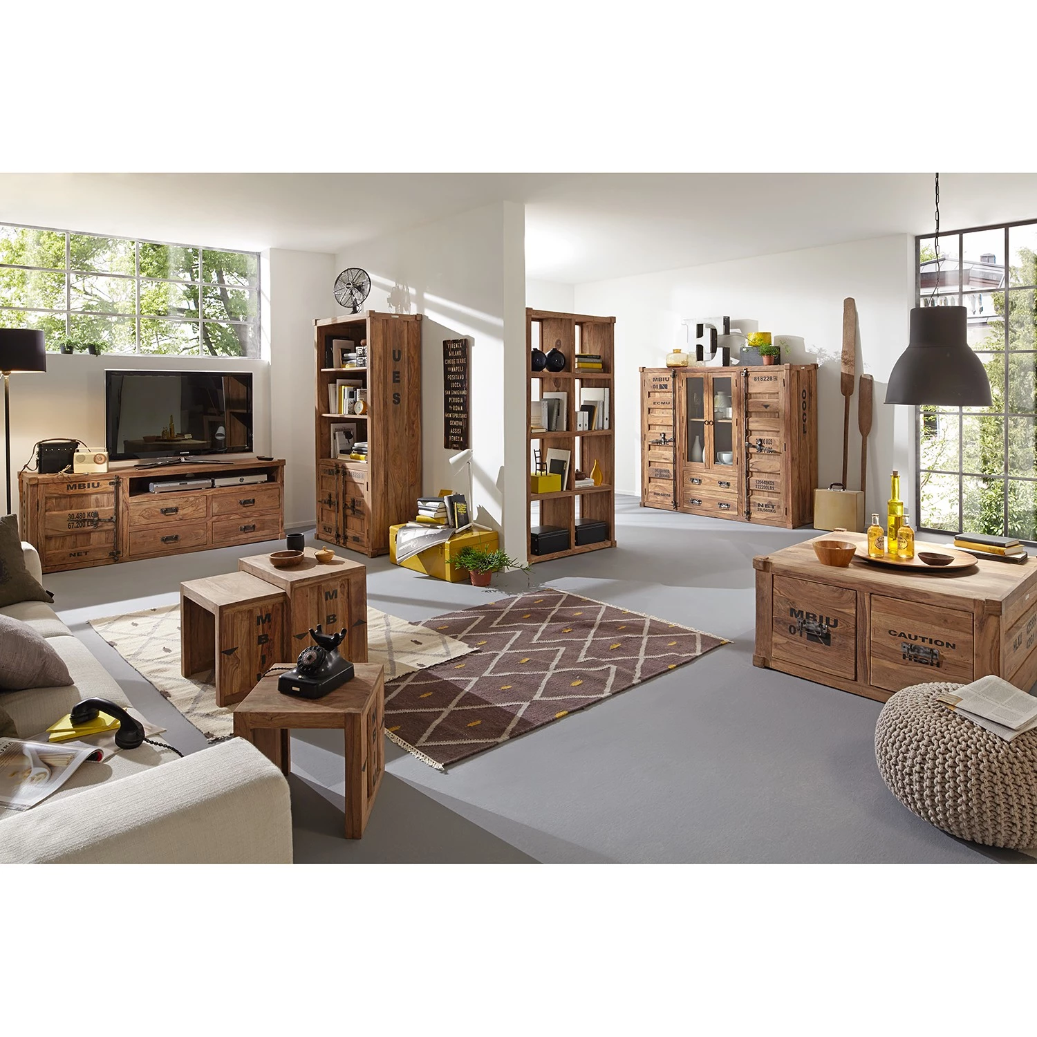 Wolf-Möbel Bibliothèque Container - Sheesham massif – Image 4