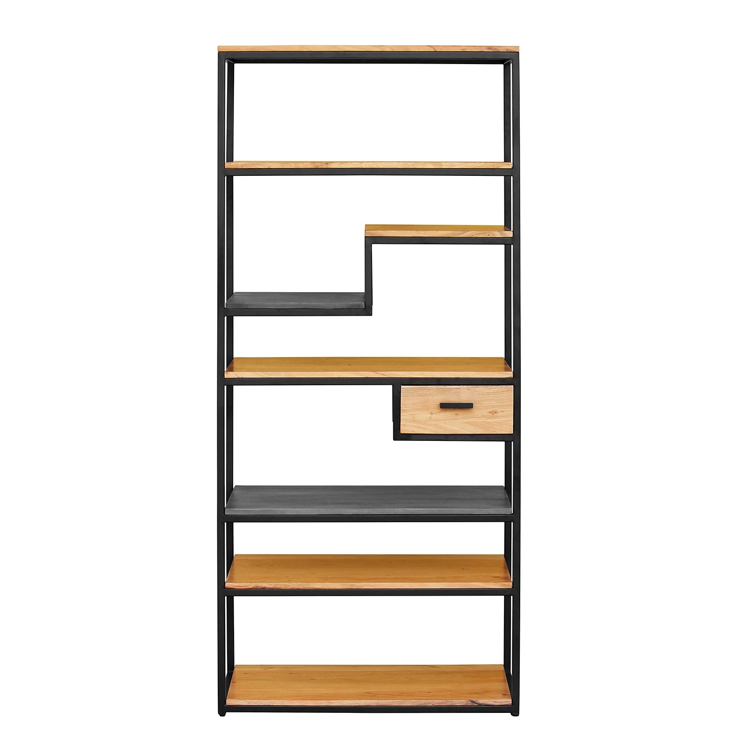 Ars manufacti Étagère Conjo II - Acacia massif / Fer - Acacia / Noir – Image 2