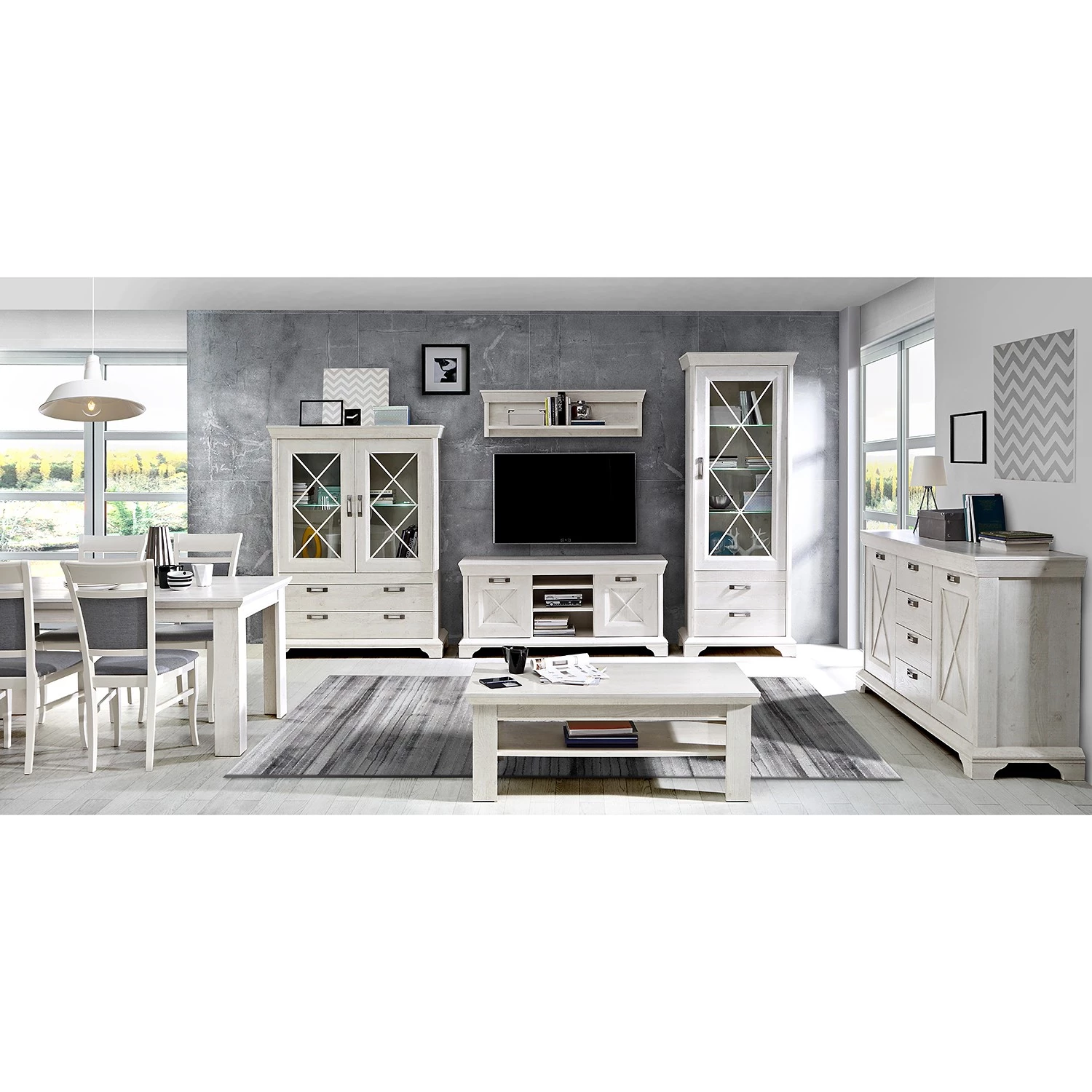 Ridgevalley Étagère murale Kimbark I - Imitation pin blanc – Image 2