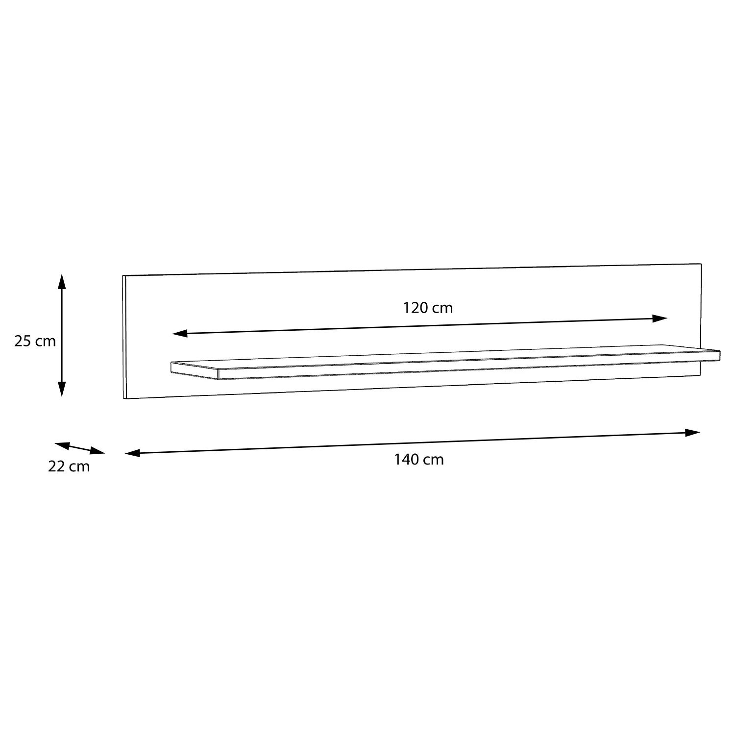 Loftscape Étagère murale Truth - Imitation chêne Sonoma – Image 6
