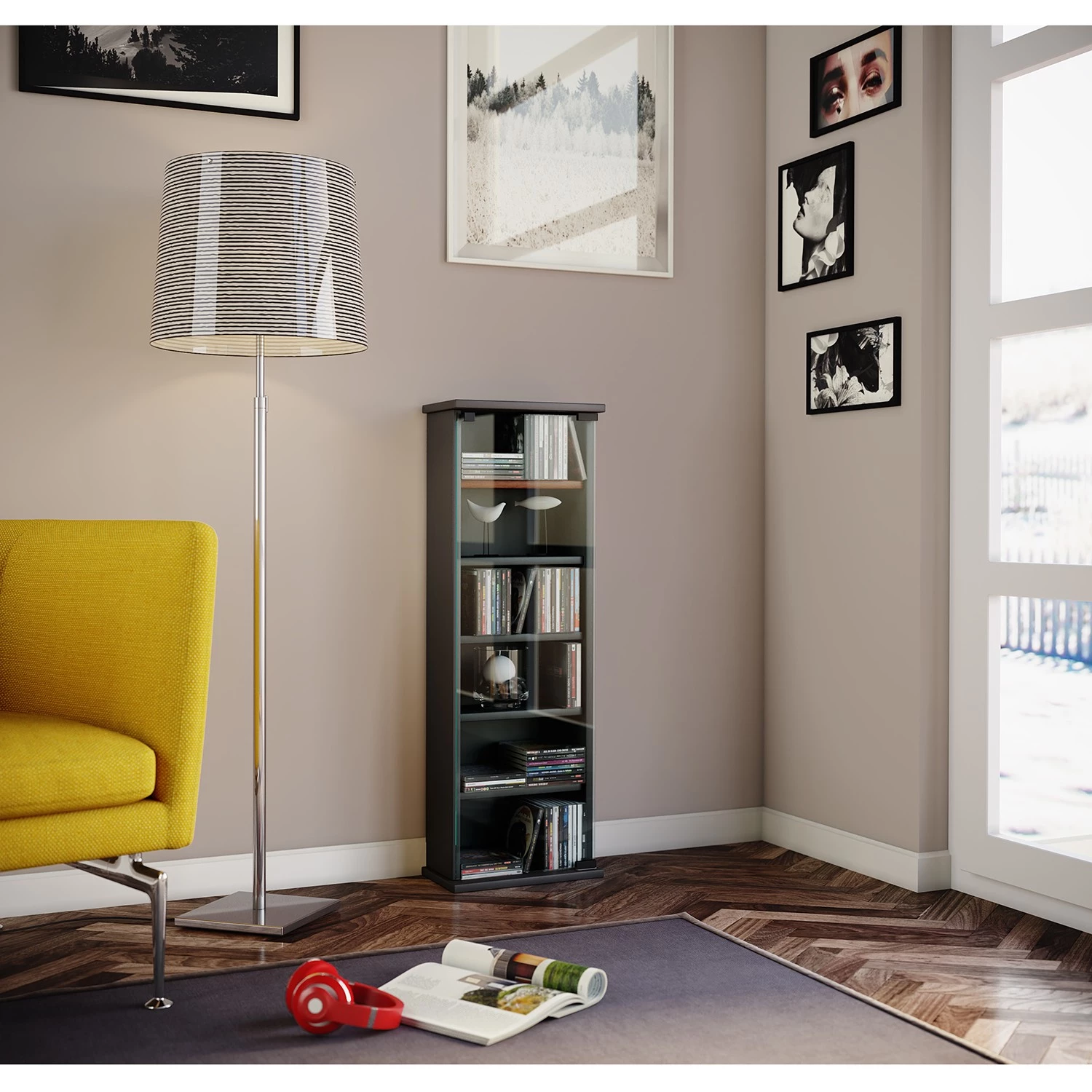 VCM Étagère Vetro - Noir – Image 2